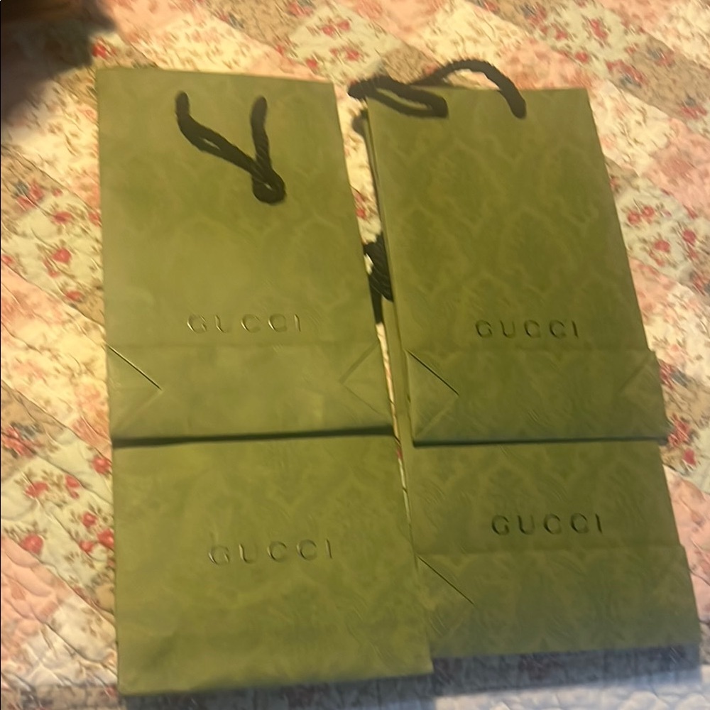 Gucci Green Gift Bags